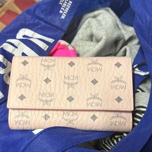 MCM Blush Pink Leather Wallet